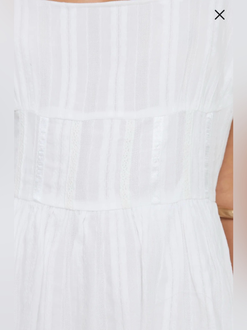 Princess Polly Lorinda Organic Cotton Minidress | New Without Tags - Picture 4 of 10